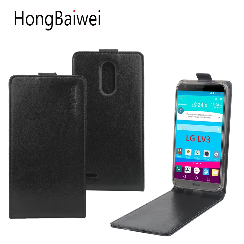 

HongBaiwei for LG LV3 Case Vintage Vertical Flip Luxury Leather Magnetic Phone Case Cover for LG LV3