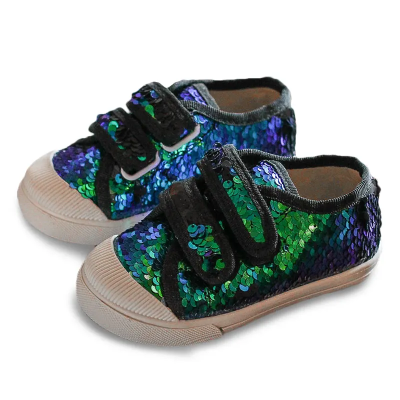 

2018 Fashion Children Shoes Girls Shoes Princess Golden Sequined Kids Shoes Girls Sneakers For 1-10 Years