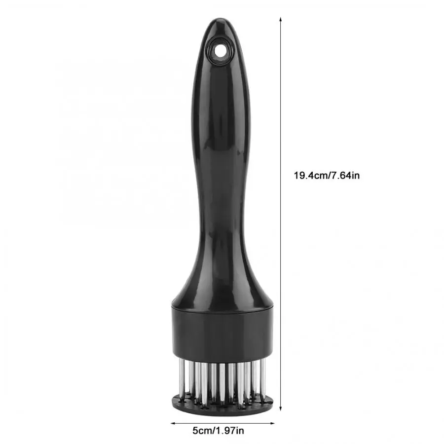 Нержавеющая Сталь Ультра игла лезвие Tenderizer для Tenderizing стейк завтрак плита Нержавеющая Сталь Ультра игла - Цвет: Черный