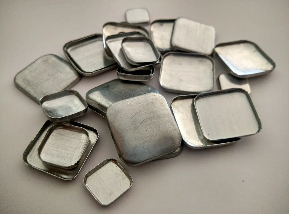 Diy 24 LFlat задняя алюминиевая круглая ткань покрытая тканью крышка кнопки металлические аксессуары 1000 шт/партия