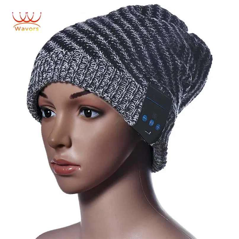 

Wavors Wireless Bluetooth Smart Cap Autumn Winter Wool Hat with Headset Headphone Speaker Mic