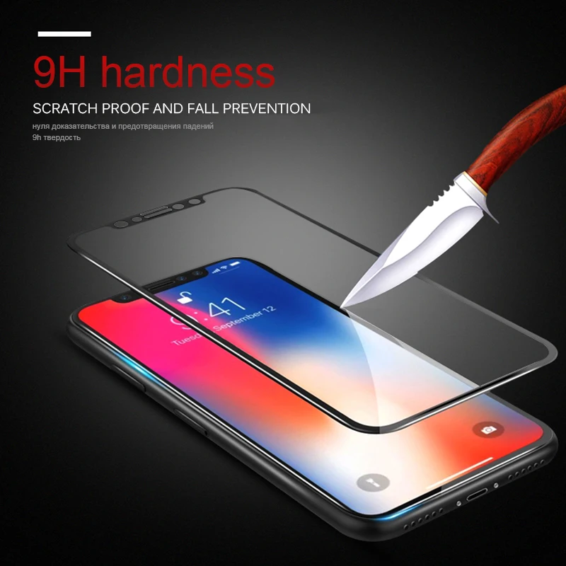 RZP 5D закаленное стекло для iPhone 11 Pro X Xs Max защита экрана на Apple 10 полное покрытие