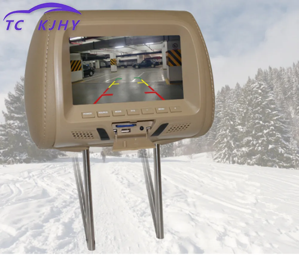 Подголовник монитор Поддержка AV/USB/SD вход/FM/динамик/Автомобильная камера