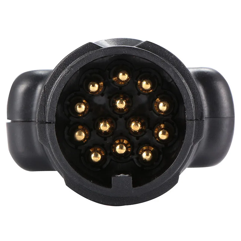 التشخيص أداة 13 دبوس مقطورة سيارة قافلة سحب سحب مصباح بار الأسلاك جهاز فحص الدائرة الكهربائية التوصيل المقبس