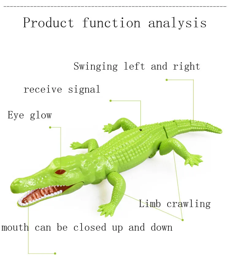 Горячая Распродажа дистанционный пульт Крокодил Игрушка имитация инфракрасный крокодил дети весело для подарка