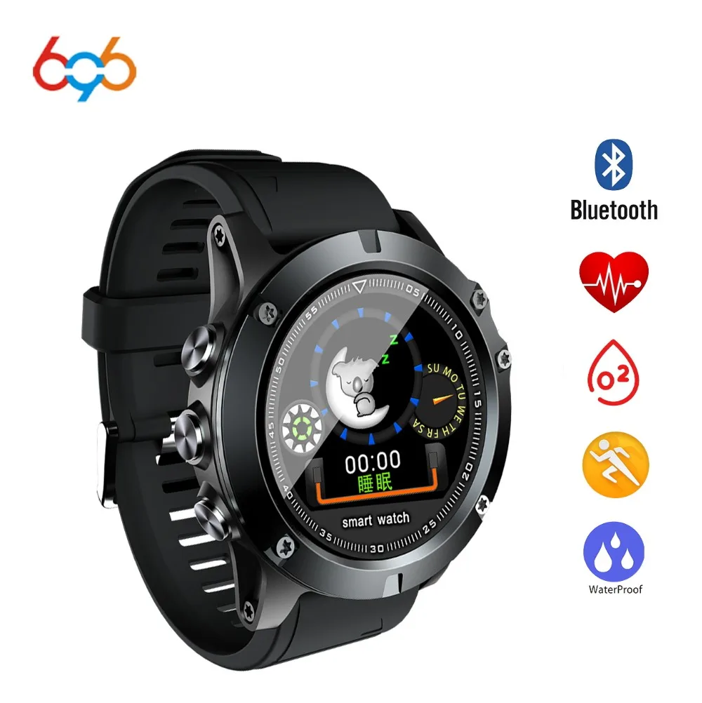 

696 L11 Men Smart Bracelet Heart Rate Blood Pressure Fitness Tracker IP68 Waterproof Smart Watch for Android IOS smart phone