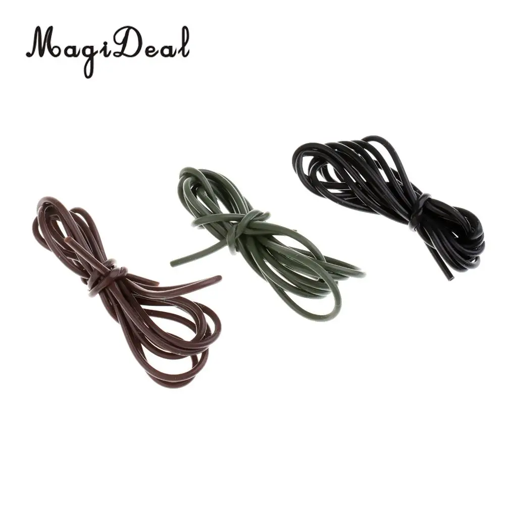 MagiDeal 3 meters Silicone Rig Tube Sleeves Anti  Rig Tubing Carp Fishing Terminal Tackle for outdoor carp fishing