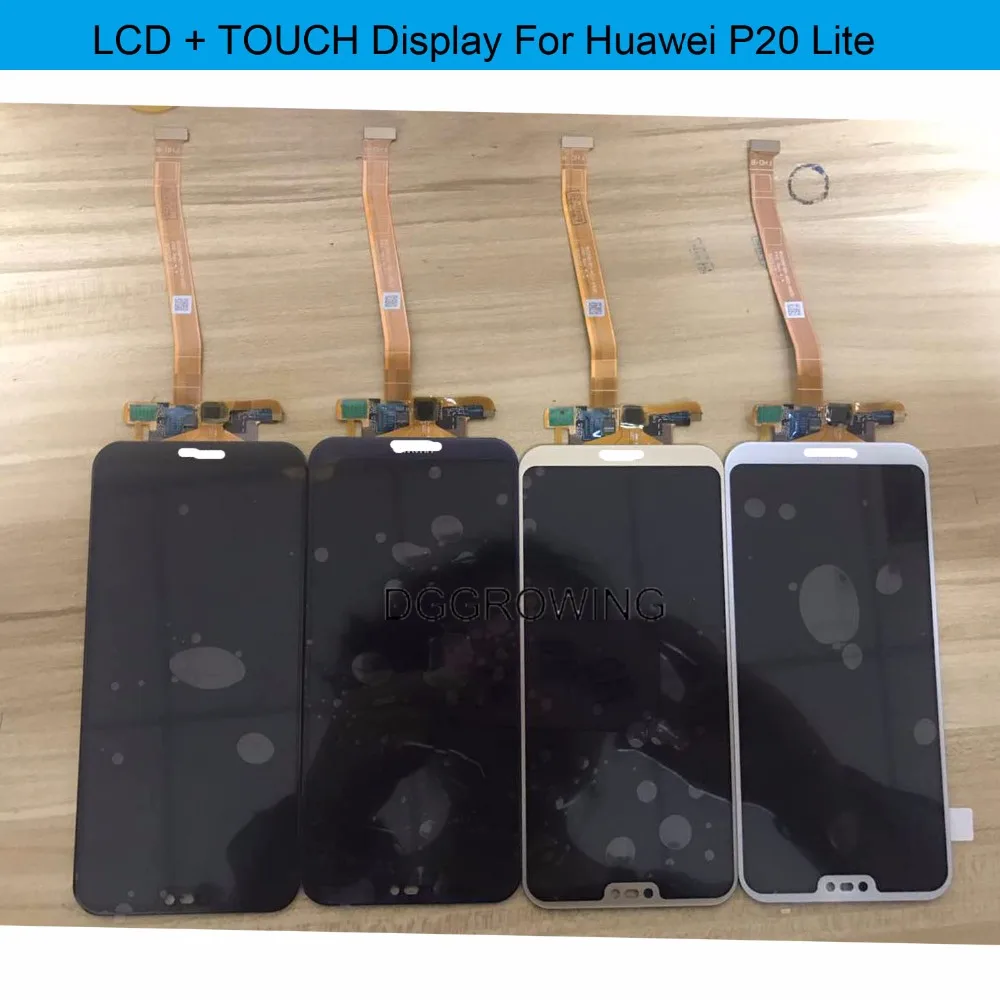 

DGGROWING 10 PCS/Lot IPS 100% Working Mobile Phone LCD Screen+Digitizer Assembly For HUAWEI P20 Lite ANE-LX1 ANE-LX3 Nova 3e