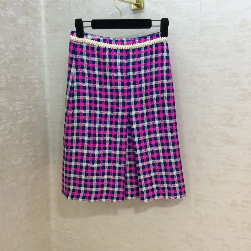 

Rose red woman fashion casual skirt