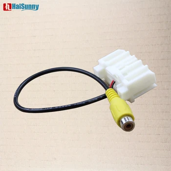 

HaiSunny Car Rear View Camera RCA Plug to Original Reverse Convert Video Adapter For Jeep Compass Wrangler Rubicon Patriot