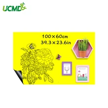 Стираемые железные магниты для письма, белая доска желтого цвета, сухие салфетки для детей, Обучающие рисование, доска для рисования, Наклейки для декора стен