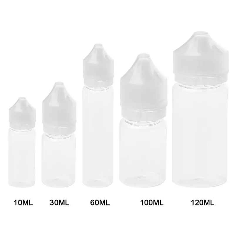 

10/30/60/100/120ml E Liquid Empty Plastic Squeezable Dropper Bottles Eye Liquid Dropper Vape