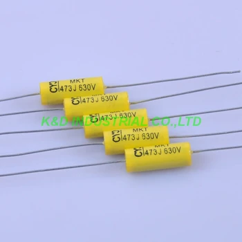 

10pcs Tubular Poly Polyester Film Capacitor Axial 0.047uf 473 630V