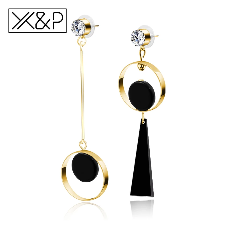 Женские серьги-капельки X &amp P Модные металлические серьги золотого/серебряного