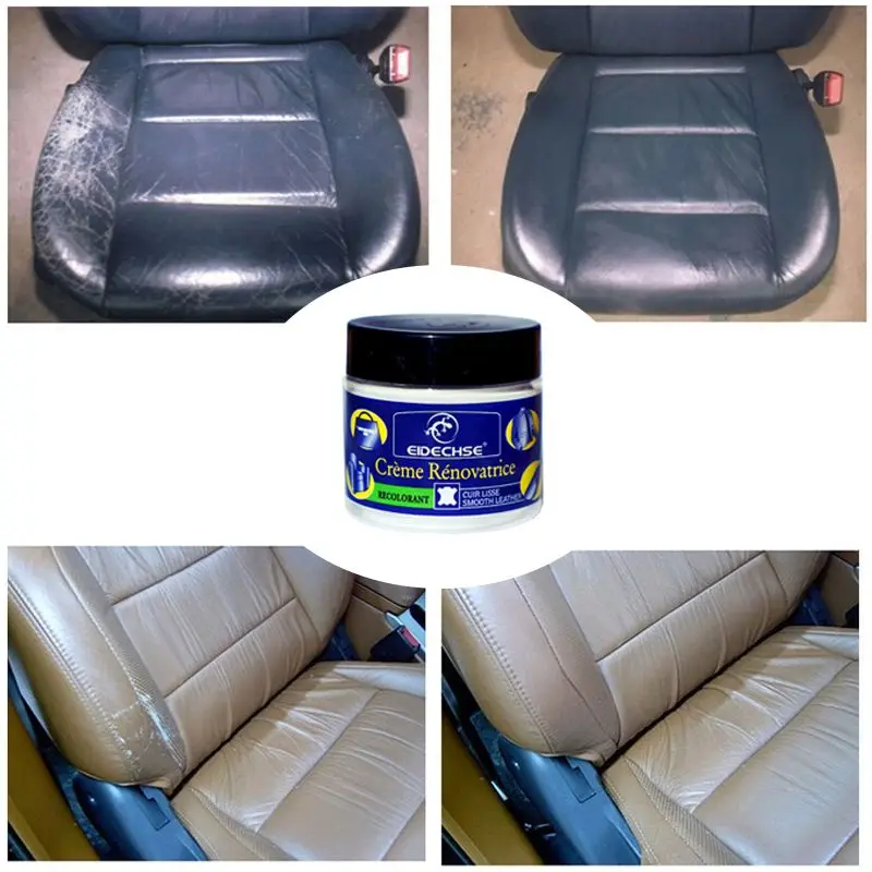 

Car Seat Leather Restoration Vinyl Repair Kit Auto Car Seat Sofa Leather Holes Scratch Cracks Rips Liquid Leather Repair Cream