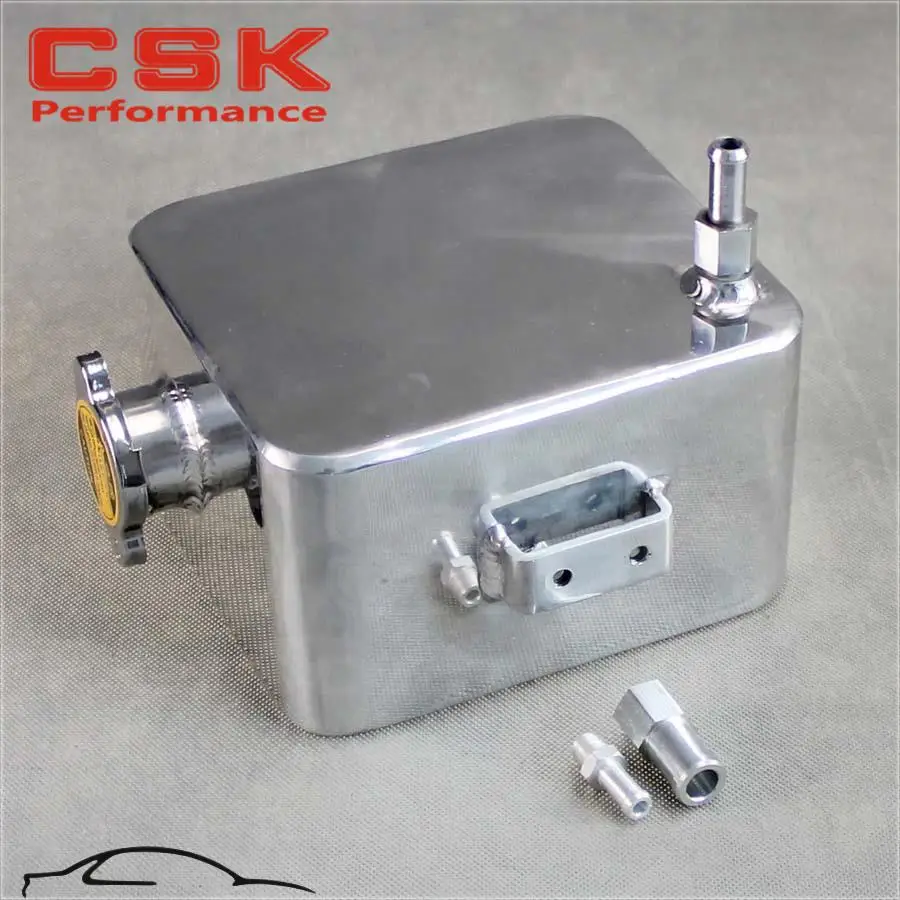 Aluminium Universal 2 Litre Polished Alloy Header Expansion Water Tank