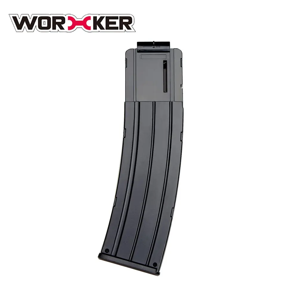 

WORKER 22 Bullets AK Model Curve Soft Bullet Clip Ammo Cartridge Dart Clip for Nerf Cartridge Holder Magazine Clip Toy Gun Accs