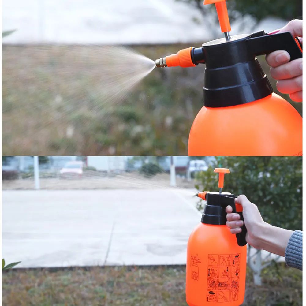 Полив горшок 2л пневматический автоматический опрыскиватель оранжевая бутылка полив растений полив горшок садовый спринклер Regadera Plantas