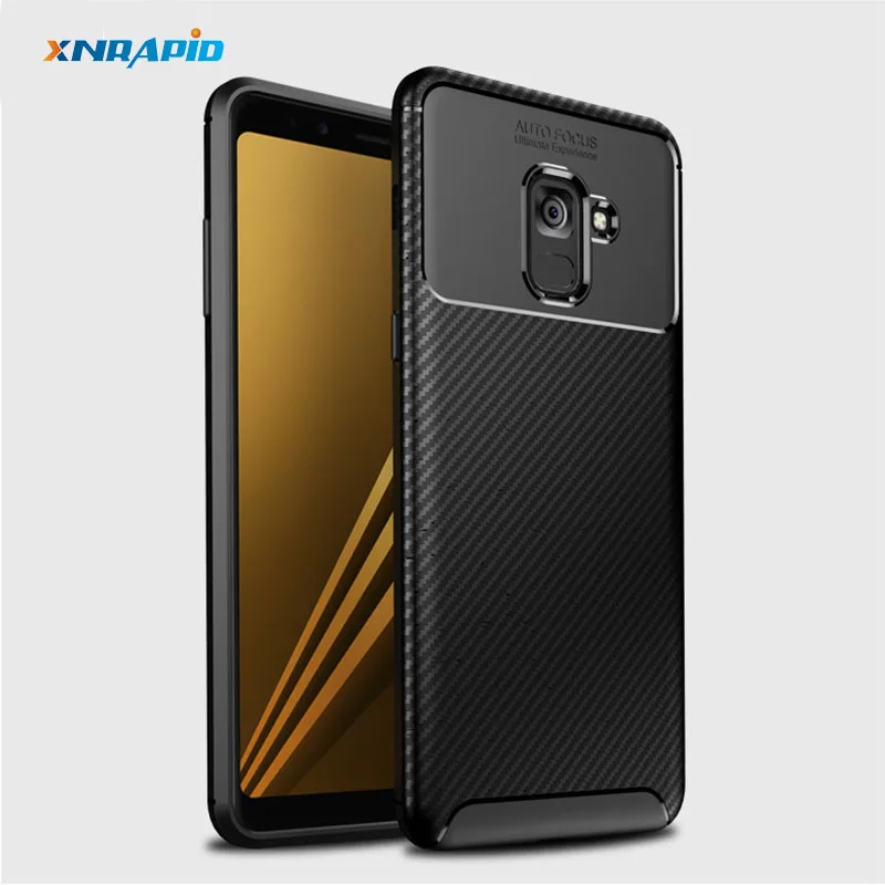 

For Samsung Galaxy A8 2018 Case carbon fiber Shock proof soft tpu silicone Cover case for Samsung A8 Plus 2018 A6 Plus Cases