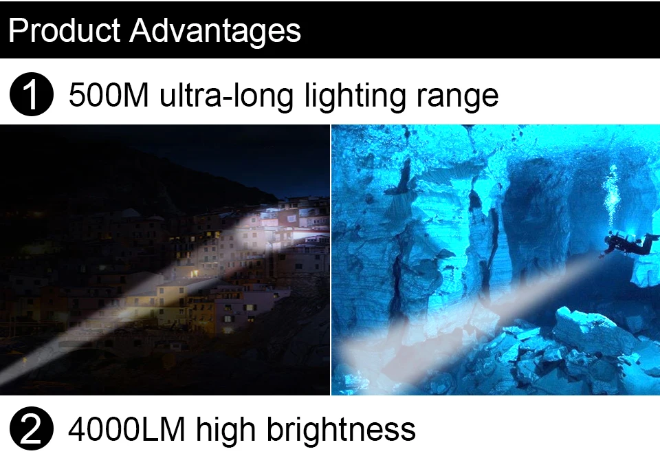 4000LM diving flashlight (4)