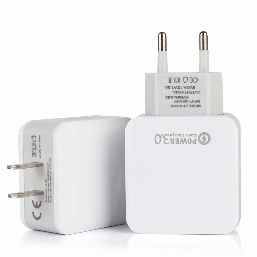 

2019 New Selling QC 3.0 3A Quick Fast Charging Travel Home AC To Phone USB Wall Charger US/EU Plug for home travel