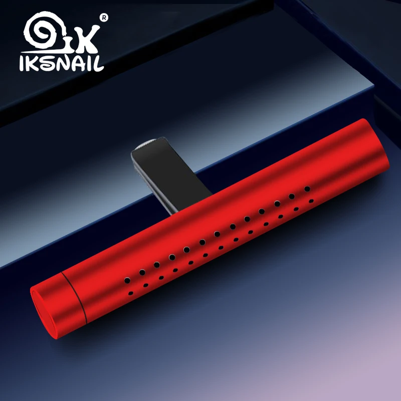 

IKSNAIL Car Air Freshener Auto Air Outlet Perfume Aromatherapy Lasting Aluminum Alloy Car Solid Perfume Clip High-grade Ornament