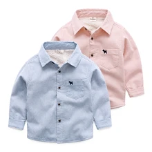 2016 autumn and winter boys and girls Baby shirt with velvet child stripe shirt thickening big children’s clothing top