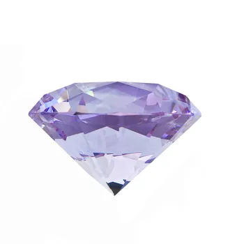 

Pink High Quality Crystal Glass Diamond Paperweight 30mm 10pcs For Table Decoration New Arrival