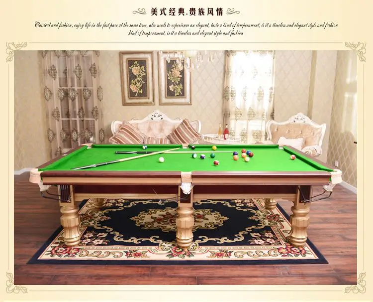 American standard black eight billiard tables table tennis table adult household billiard table billiard case