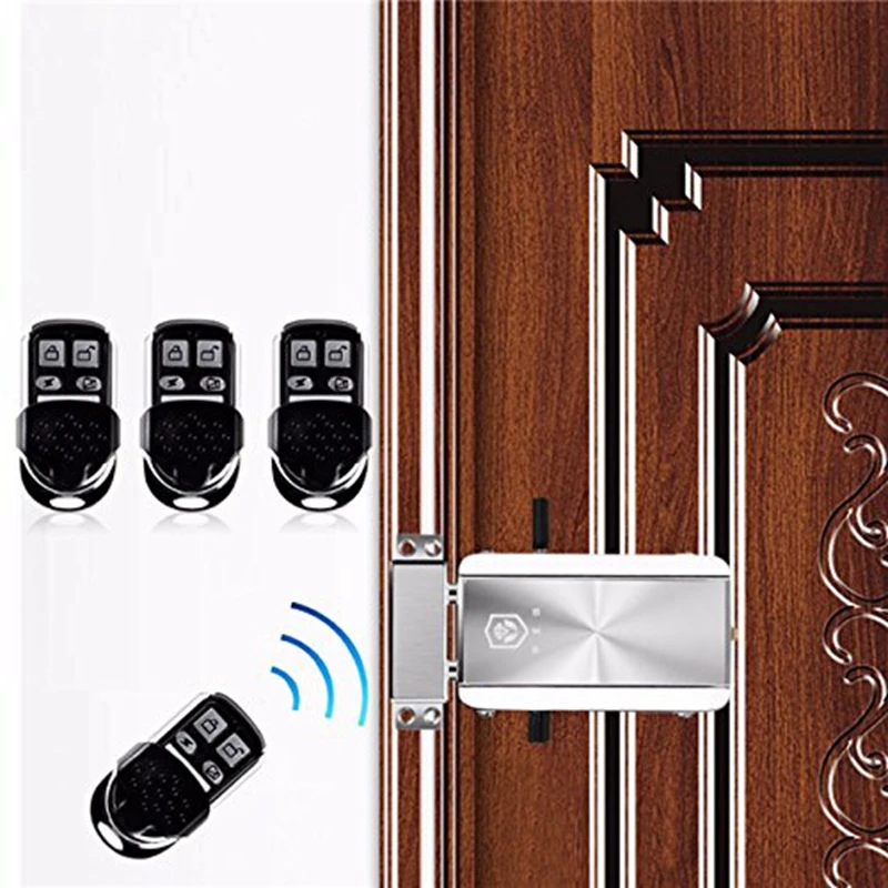 remote control door lock wireless lock anti theft lock automatically intelligence household for home apartment  1