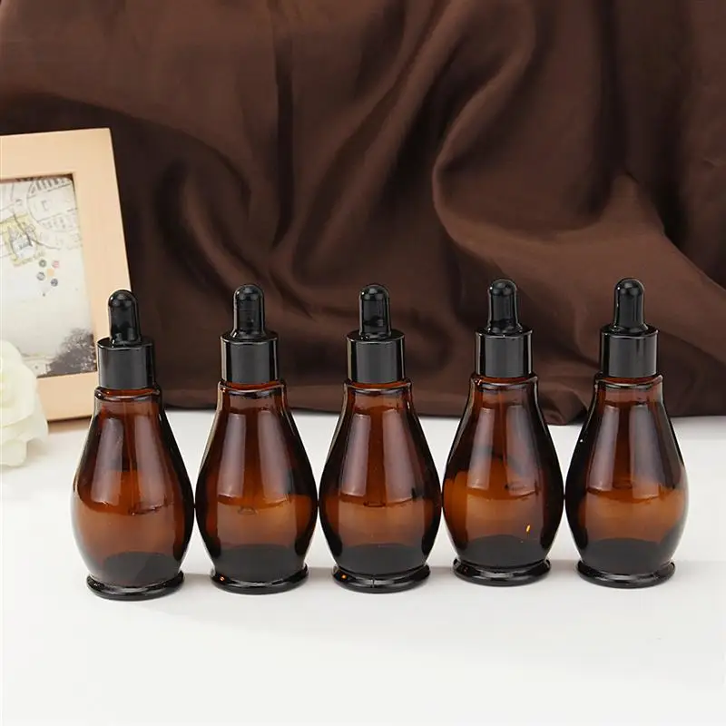Download 5pcs 100ml Empty Amber Glass Bottles with Dropper/Pipette ...