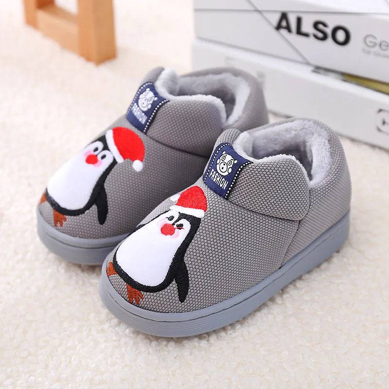 Children Cotton Slippers Shoes Girls Winter Home Slippers Warm Non slip