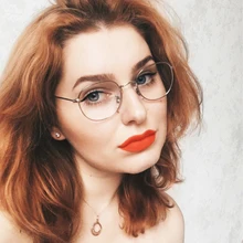 Модные Винтажные Женские оправы для очков, простые зеркальные литературные Harajuku большие металлические очки в овальной оправе, новинка, Feminino Masculino