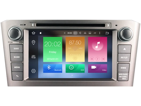 Clearance Android 8.0 CAR Audio DVD player FOR TOYOTA AVENSIS 2005-2007  gps Multimedia head device unit receiver BT WIFI 18