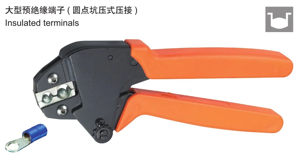 

Ratchet crimping plier 10,16mm2 AWG 7-5  terminals crimping tools  multi crimping pliers