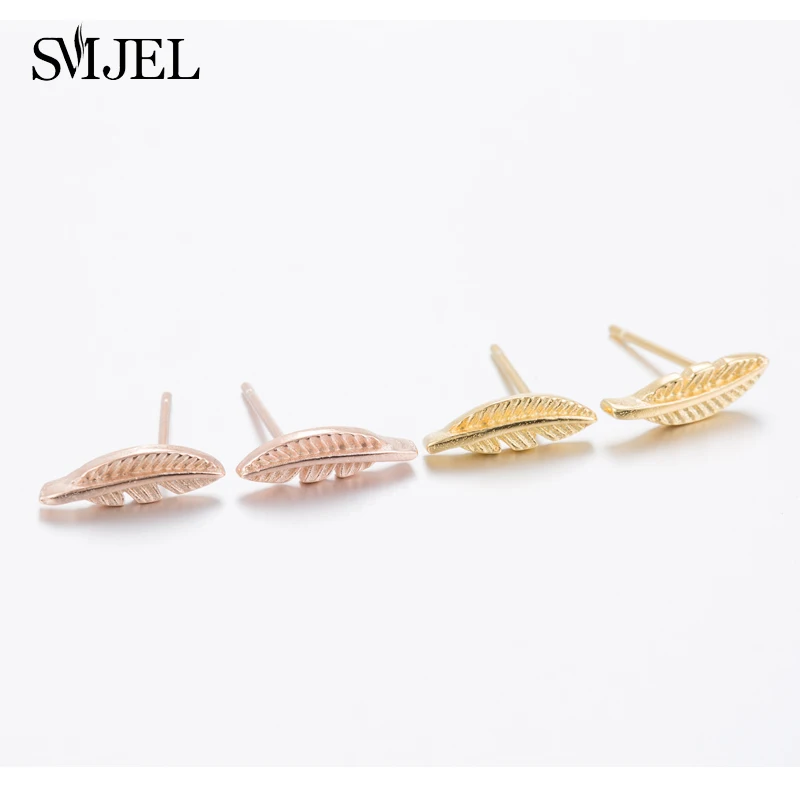 Маленькие серьги SMJEL в виде животных лисы Металлические Модные гвоздики для