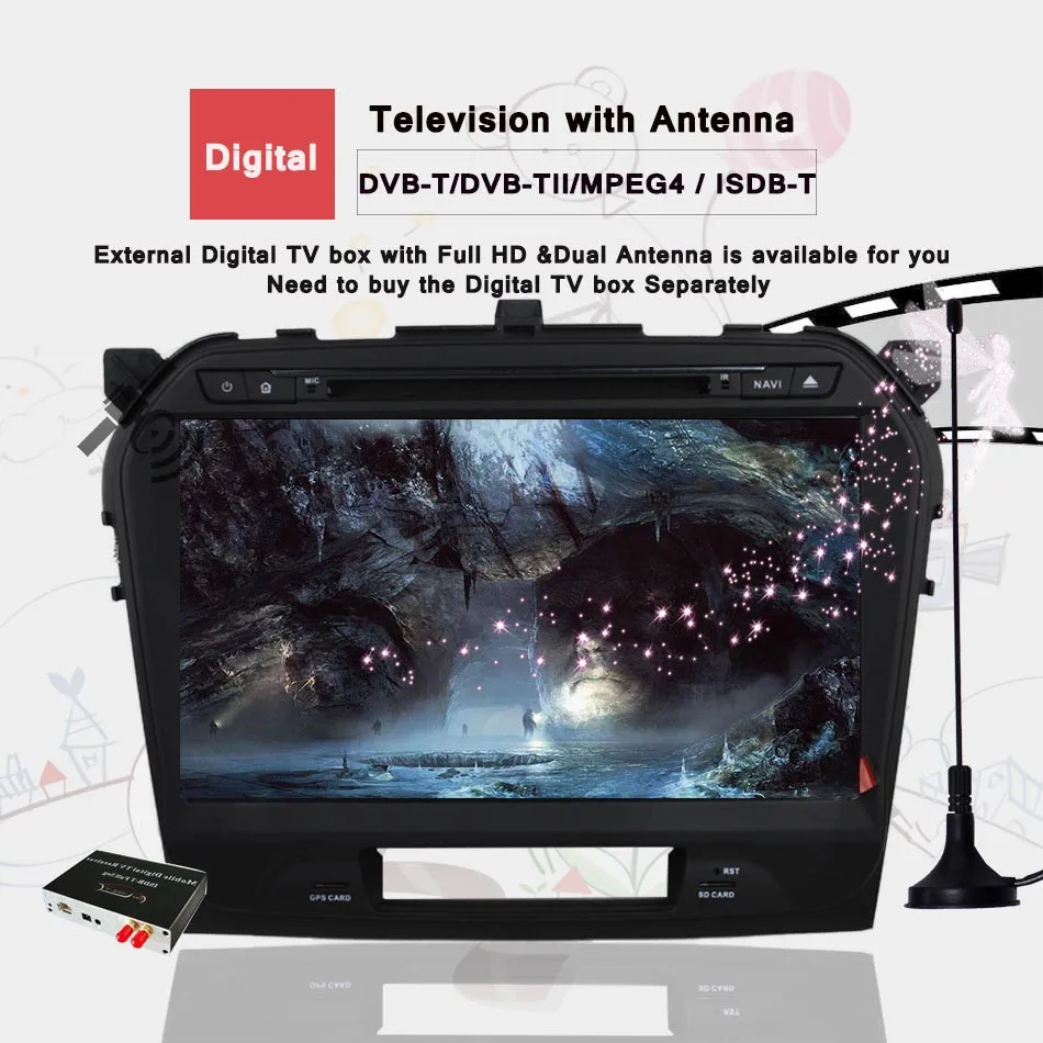 Perfect 10.1" Octa Core Android 9.0 Car Radio GPS for Suzuki Grand Vitara 2014 15 2016 2017 With navigaiton Rear cam Multimedia system 4 Perfect 10.1" Octa Core Android 9.0 Car Radio GPS for Suzuki Grand Vitara 2014 15 2016 2017 With navigaiton Rear cam Multimedia system 4