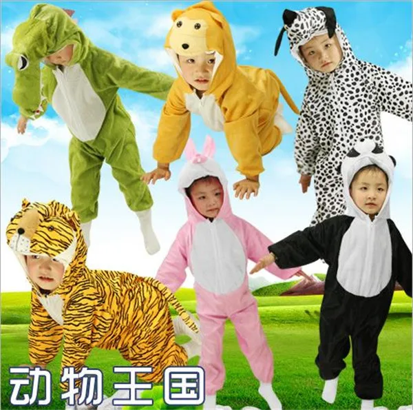 Cartoon Children Kids Animal Costume Cosplay Clothing Dinosaur Elephant Halloween Animals Jumpsuit for Boys Girls kids boys pilot costume cosplay halloween set for children fantasia disfraces game uniforms boys military air force jumpsuit