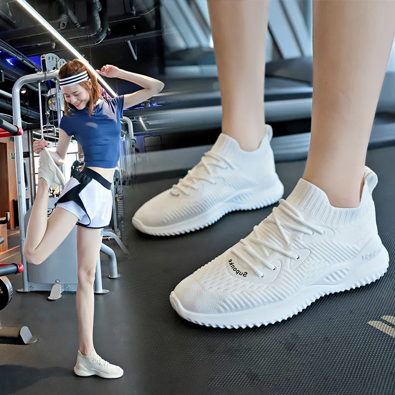 

Fashion Platform Sneakers Breathable Mesh Chunky Sneakers for Women Basket Lace-Up Casual White Shoes Women Vulcanize Shoes