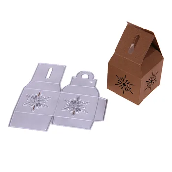 

New Snowflake Gift Box Design Metal Cutting Dies Stencils for DIY Scrapbooking Embossing Paper Cards Decorative Crafts Die Cuts