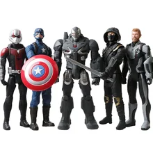 12 marvel//30cm marvel vingadores final titan herói guerra máquina capitão américa homem formiga hawkeye thor figuras de ação brinquedo para presentes das crianças