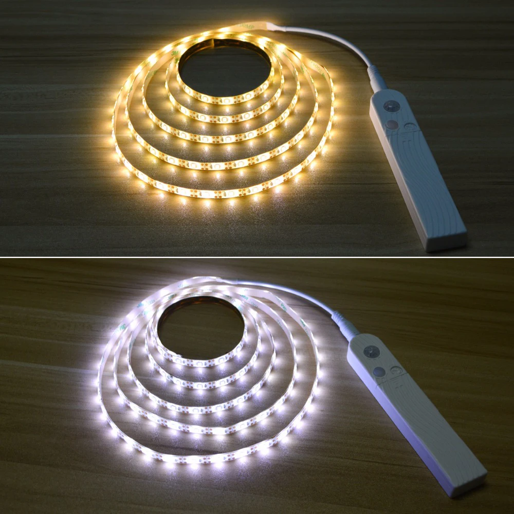 Светодиодный светильник под шкаф светодиодная лента светодиодный светильник с беспроводным датчиком движения PIR USB портовый огонь для