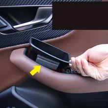 Новинка! 16-18 аксессуары пластиковая Автомобильная внутренняя Боковая дверь коробка для хранения держатель с ковриком Подходит для Audi Q7