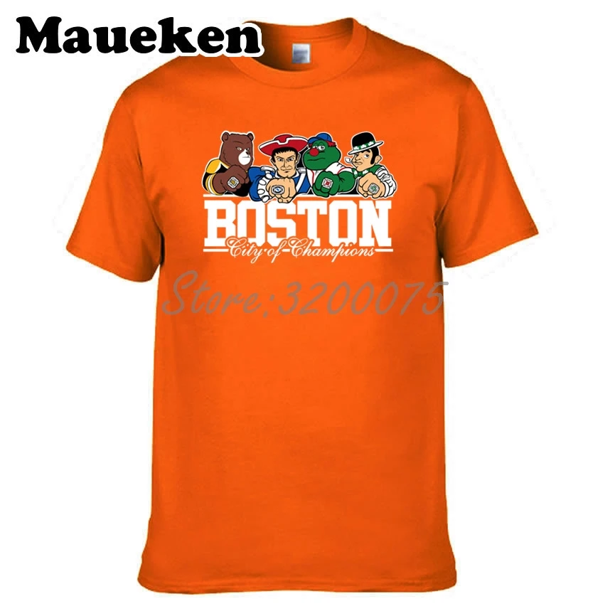 Для мужчин Boston City For New England Celtics Bruins Красная футболка Sox одежда футболка мужская комикс мультфильм W0301001 - Цвет: 8