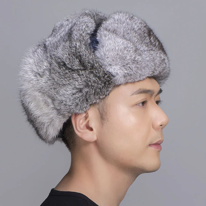 grey rabbit fur jean blue shell 4