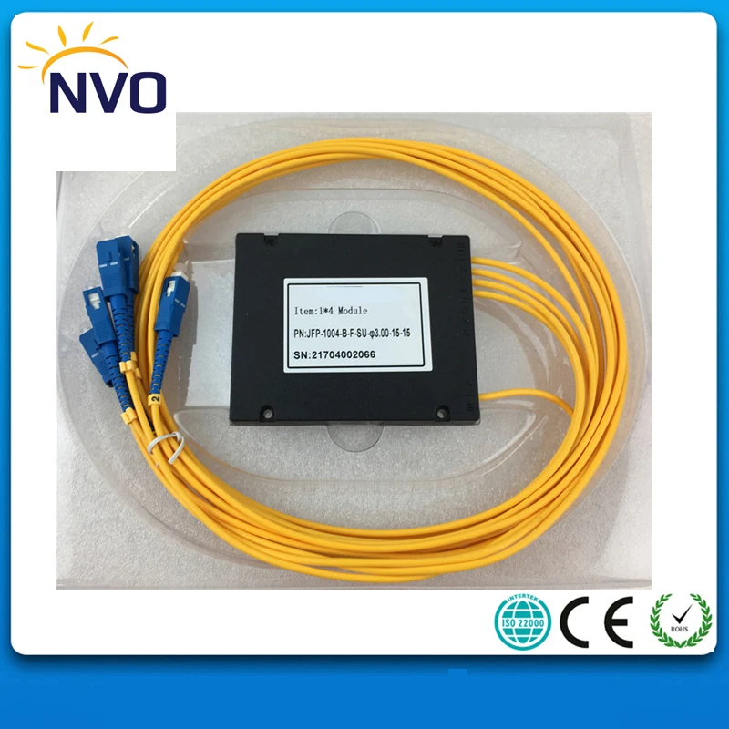 

5Pcs/Lot,1*4 Fiber Optic PLC Splitter,ABS Package,dia:2.0mm,Length:1M,SC/UPC