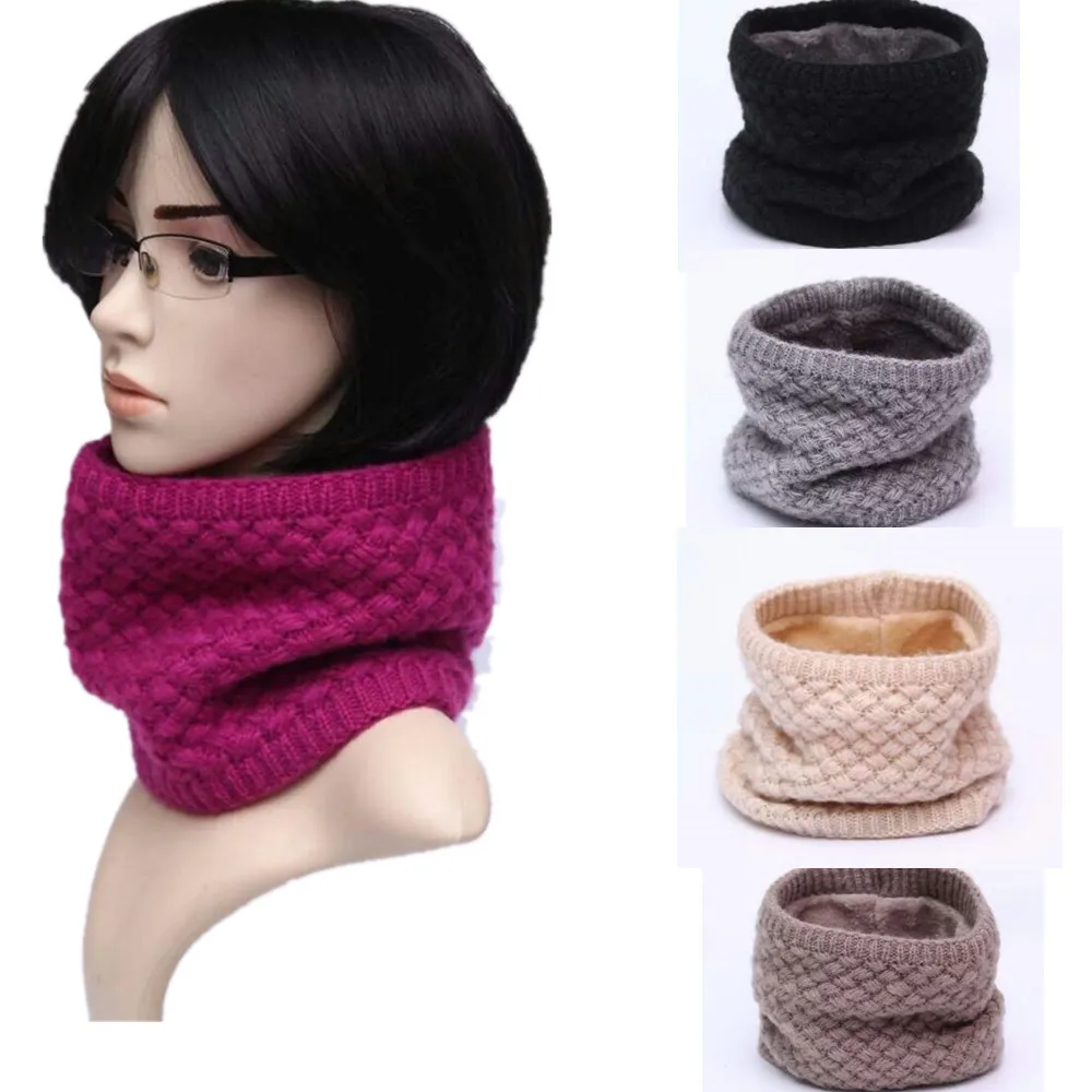 Winter Thicken Warm Fleece Neck Warmer Women Snood Neck Autumn Unisex ...