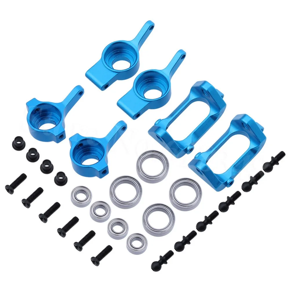Kopen Aluminium Voor Achter Steering Hub Base C Carrier Knuckle Upgrade Kit Voor Wltoys A959 A949 A969 A979 K929 1 18 RC auto