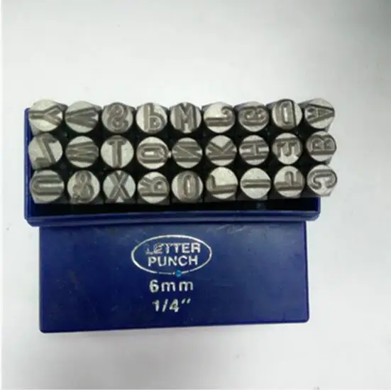 3mm 4mm 5mm 6mm 36pcs Letter & Number Stamp Punch Set Hardened Steel Metal 