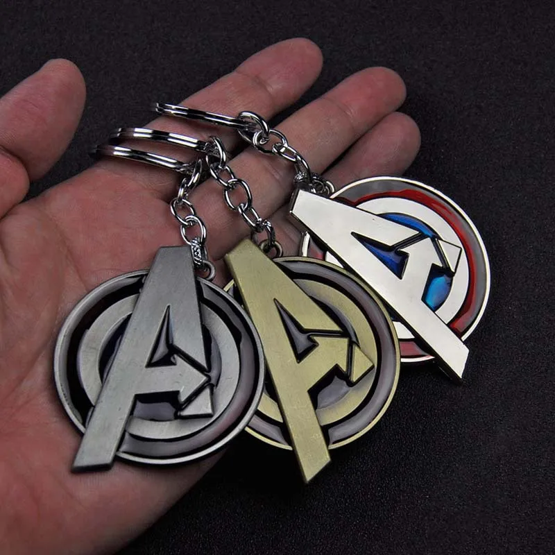 

2019 Hot Avengers 4infinity War Key Chain Product Avengers A logo Key Chain Pendant Gift For Car Key Chain Holder